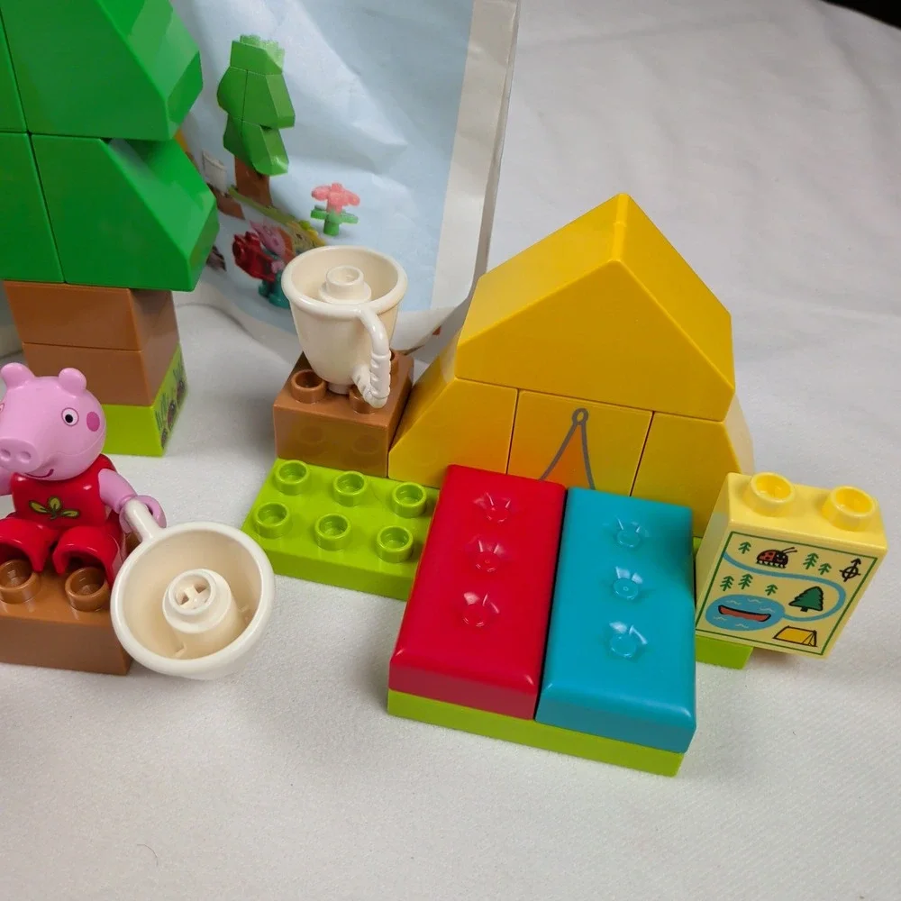 LEGO Duplo Peppa Pig Camping Trip 10452 Building Set 32 Pieces with Box Manual